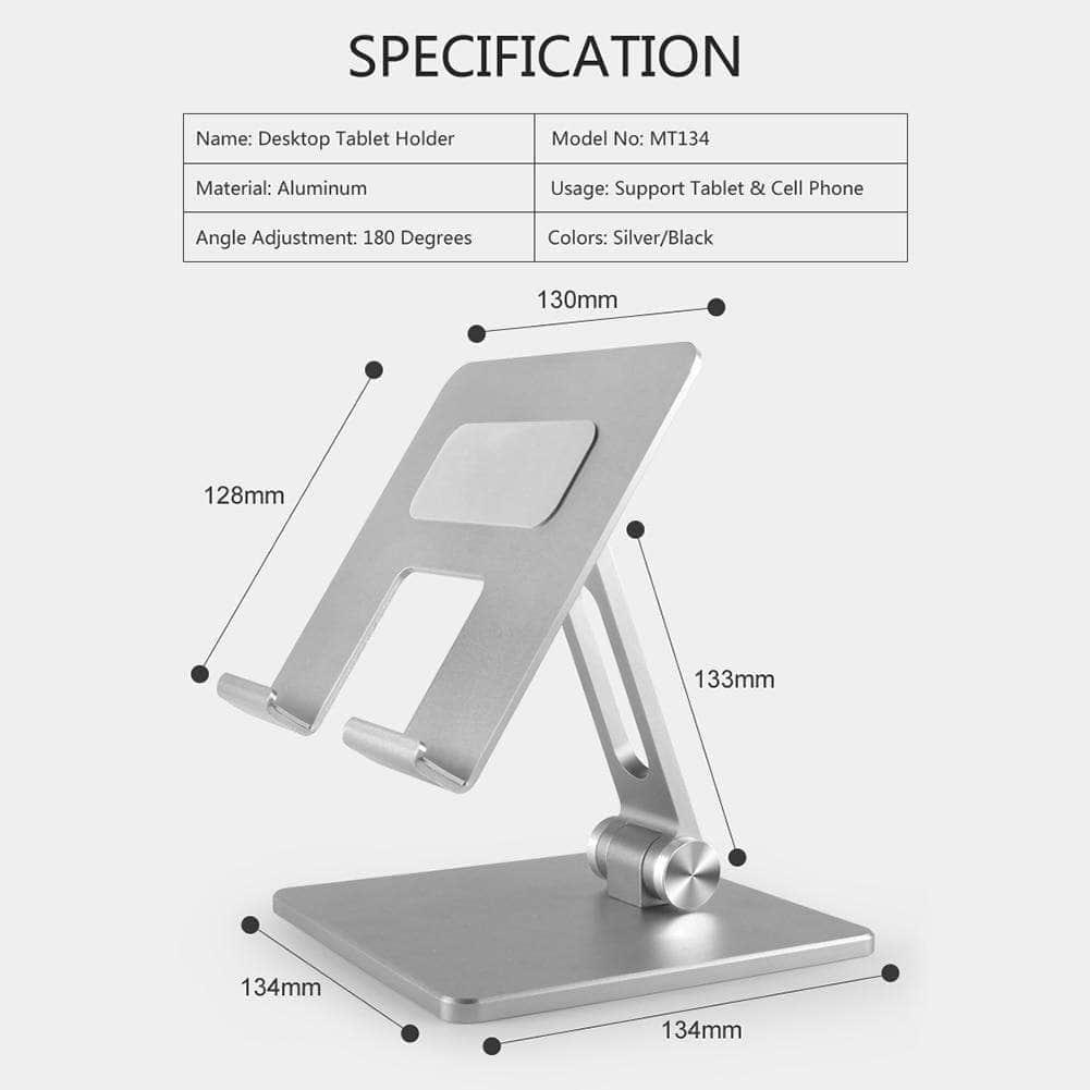 Adjustable Aluminum Desktop iPad Pro 12.9 11 Air Stand