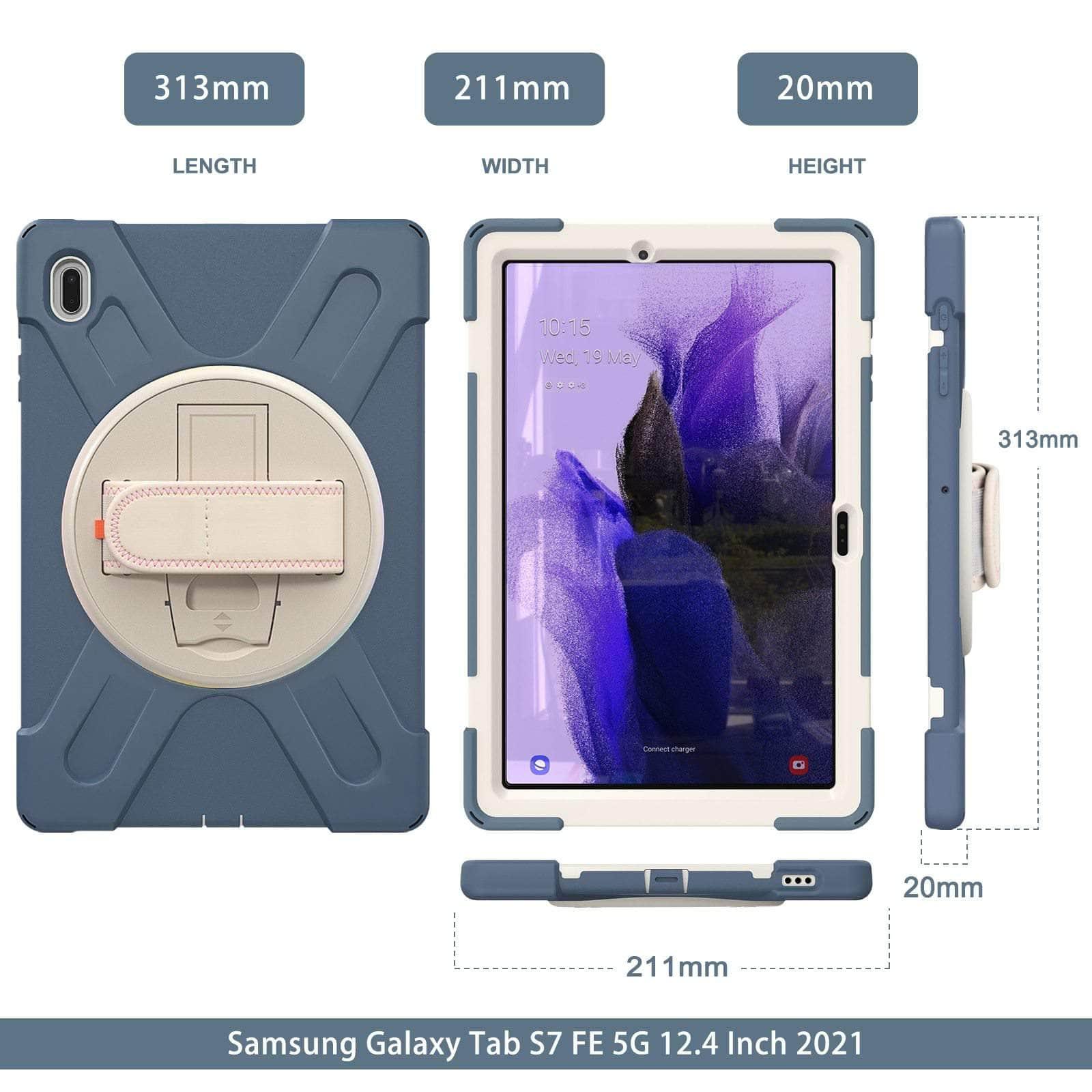 Anti-fall Rugged Duty Stand Galaxy Tab S7 Lite 12.4 T730 T735