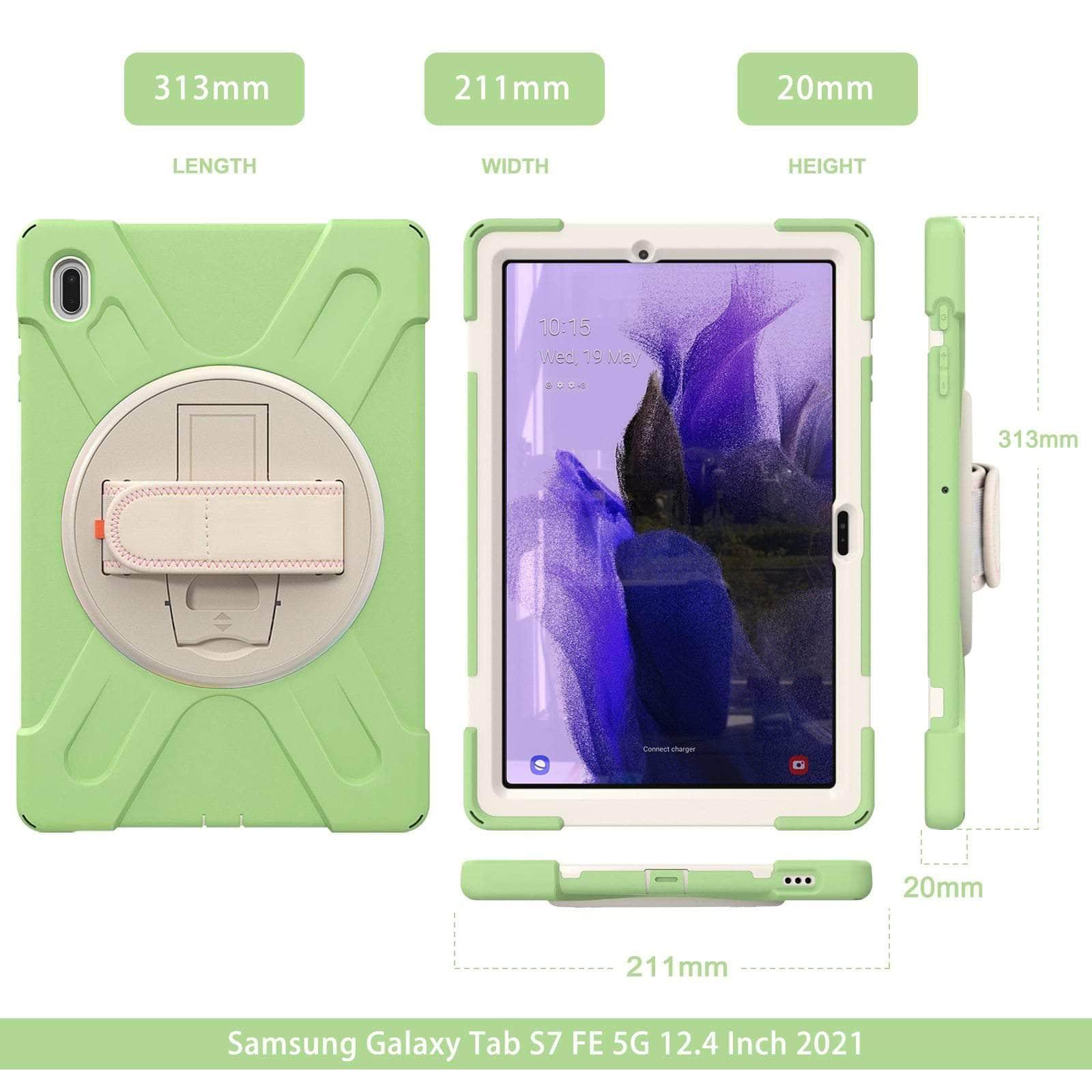 Anti-fall Rugged Duty Stand Galaxy Tab S7 Lite 12.4 T730 T735