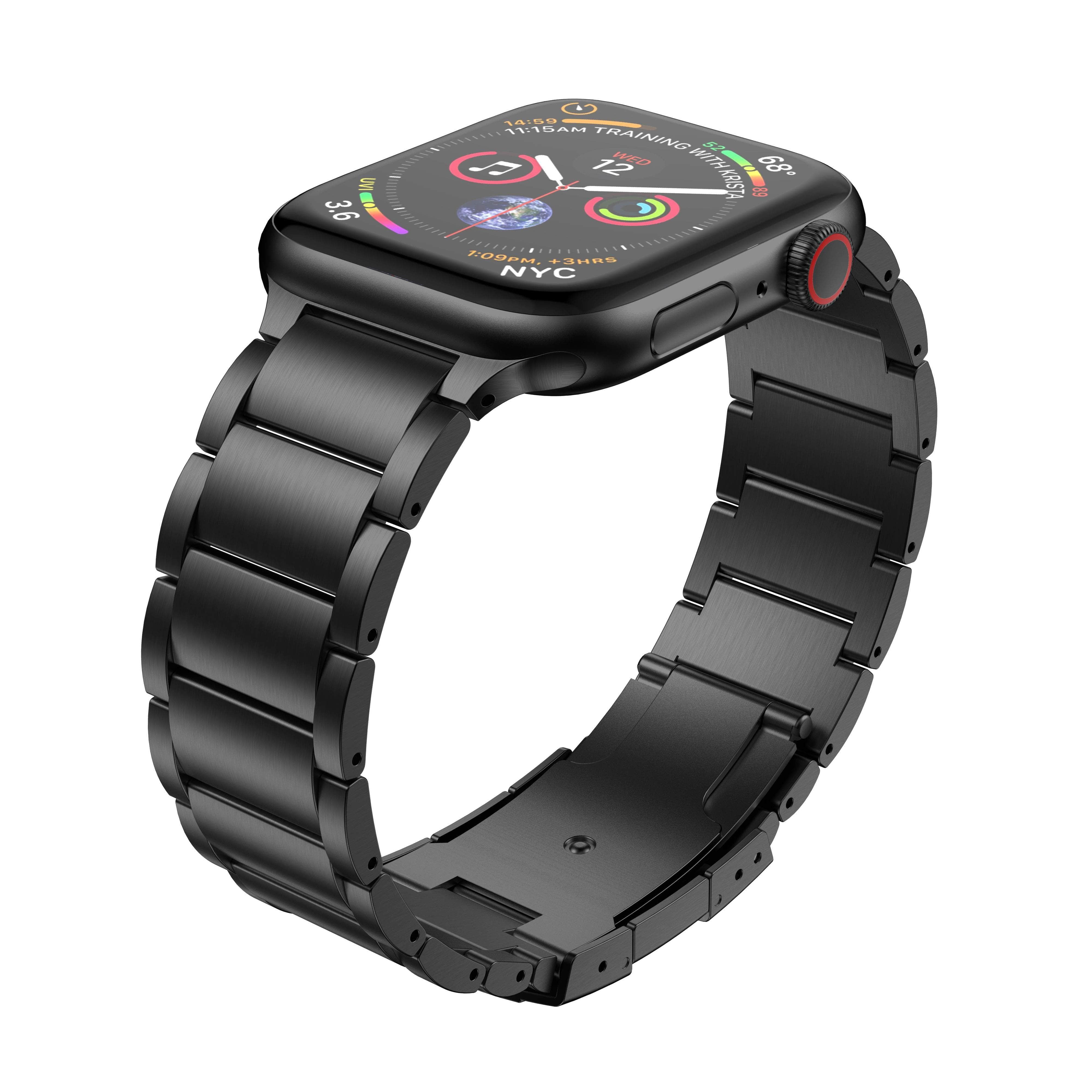 Apple Watch 6 5 4 3 SE 44/42/40/38 Elastic Titanium Alloy Bracelet