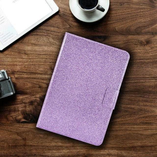 Auto Wake Sleep Smart Cover Galaxy Tab S7 T870 T875 Magnetic Glitter Card Slot Stand Case