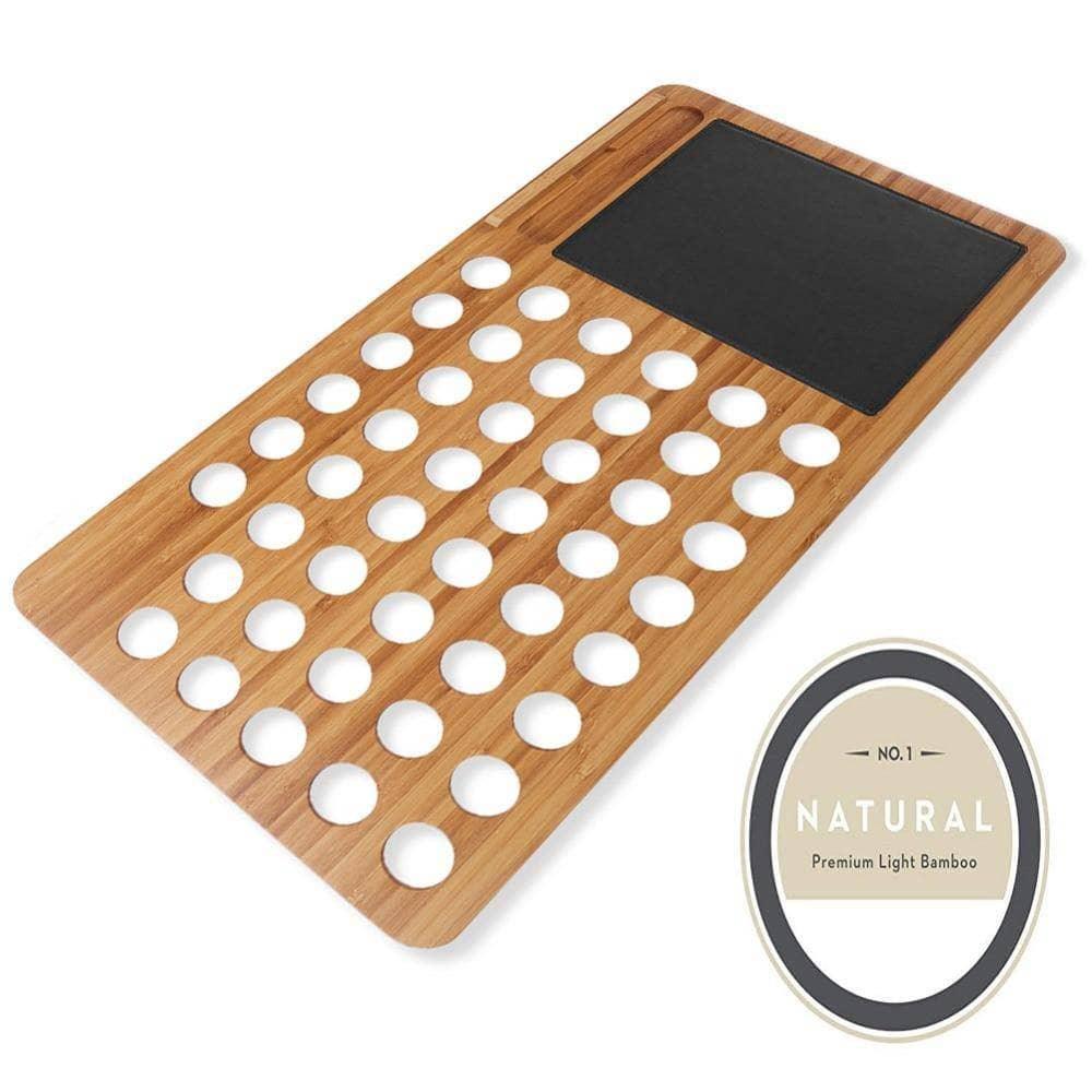 Bamboo Laptop Phone Desk Stand Holder Mouse Pad Multifunction Cooling Bracket - CaseBuddy