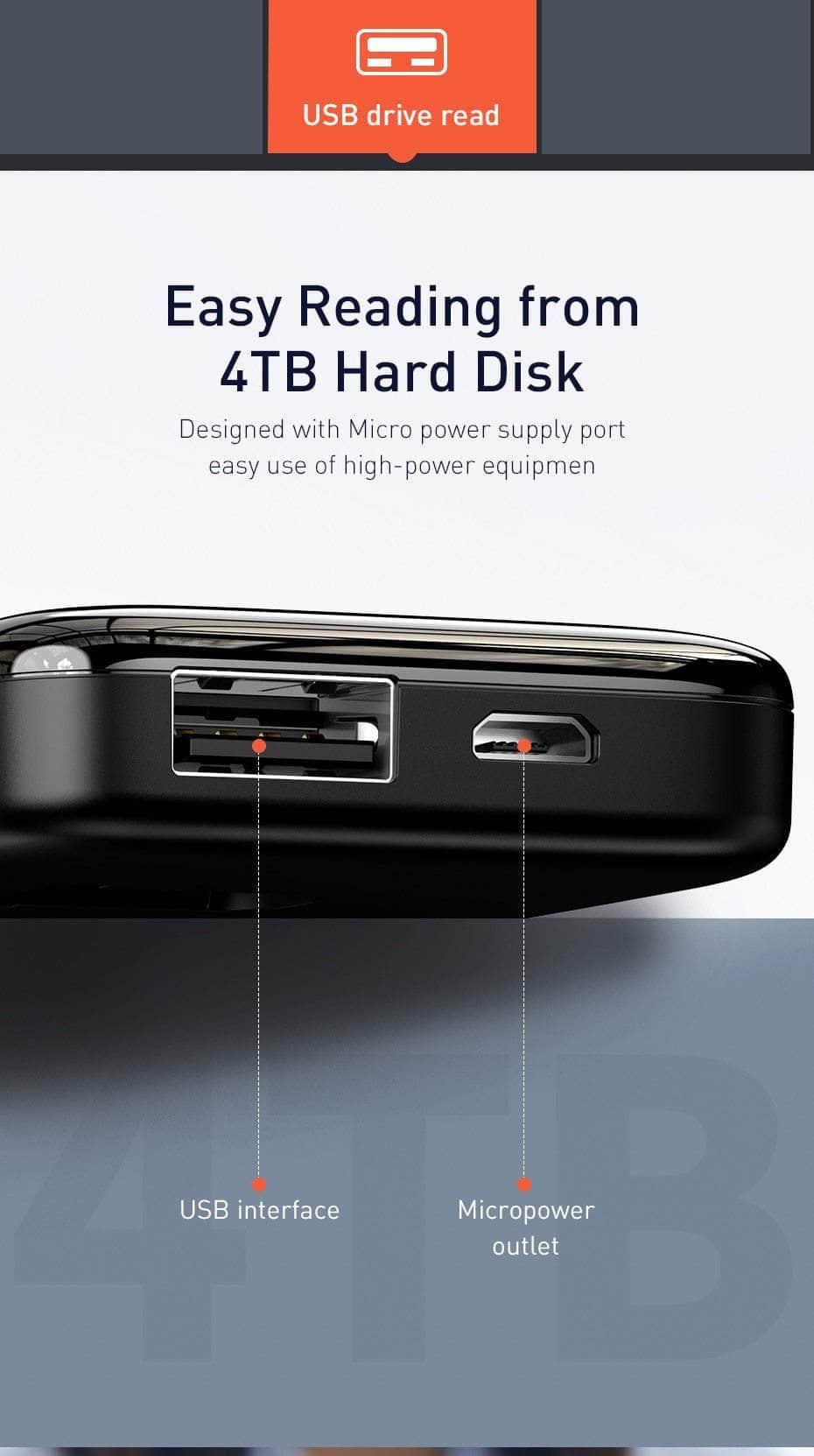 Baseus USB HUB USB C HUB to USB 2.0 for MacBook Pro Air iPad Pro