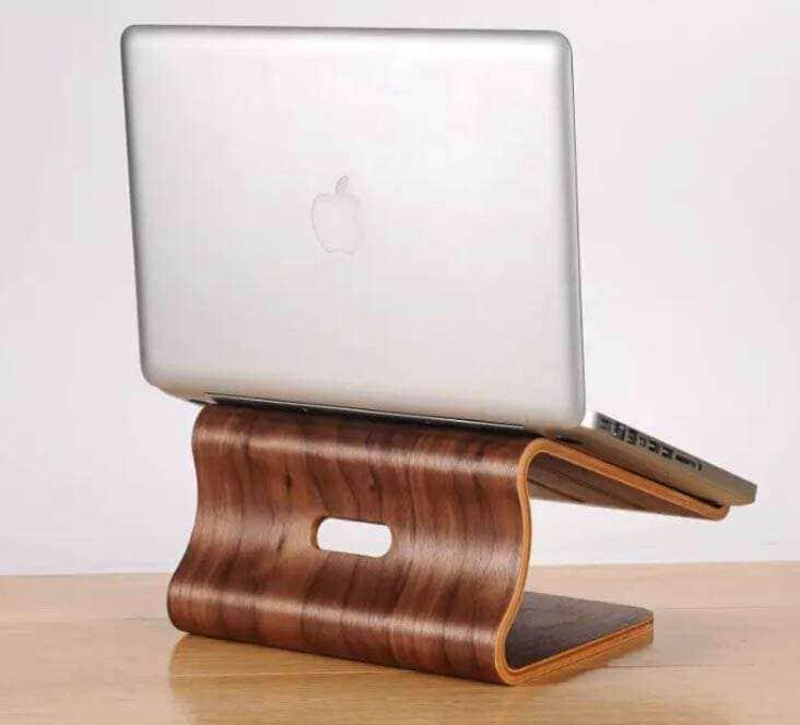 Case Buddy.com.au Desk Stands Dark Birch Walnut Heat Radiating Laptop Desk Stand Birch Walnut Heat Radiating Laptop Desk Stand