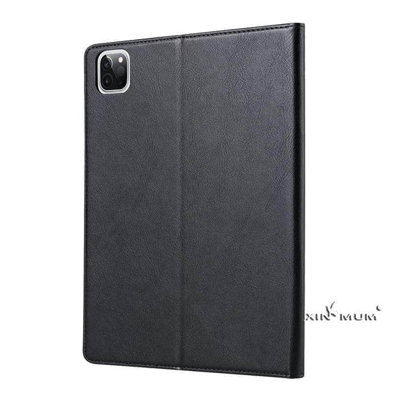 Business Flip Leather Case iPad Pro 11 12.9 2020 Pen Holder Card Slot