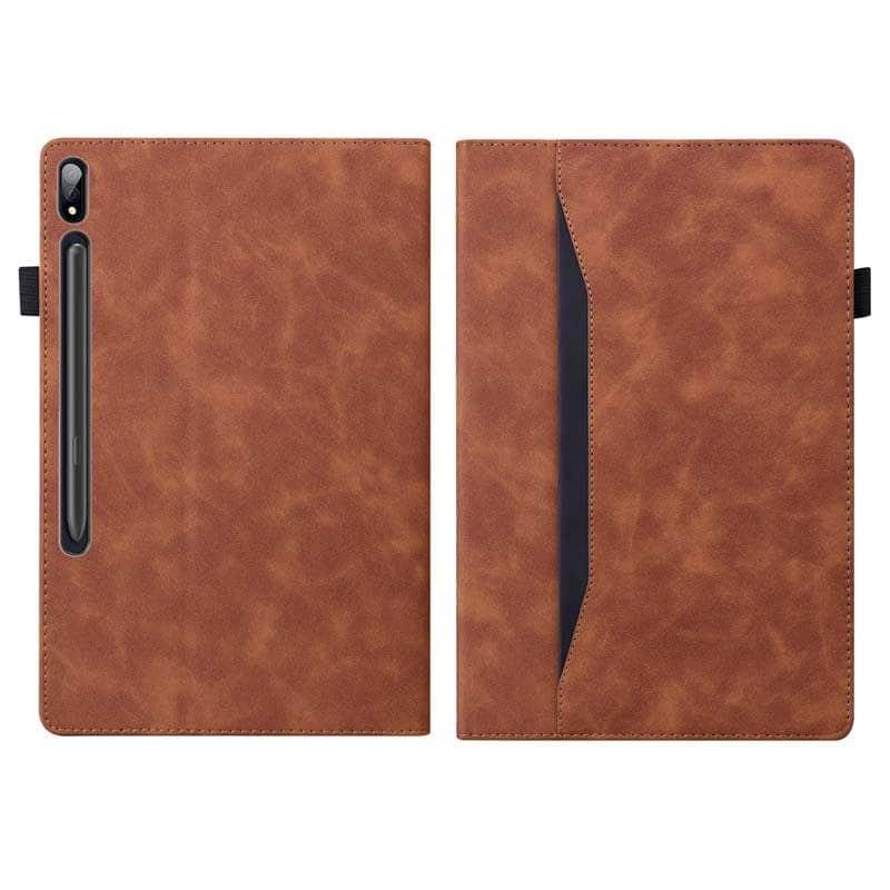 Business Galaxy Tab S8 Plus X800 PU Leather Wallet Stand