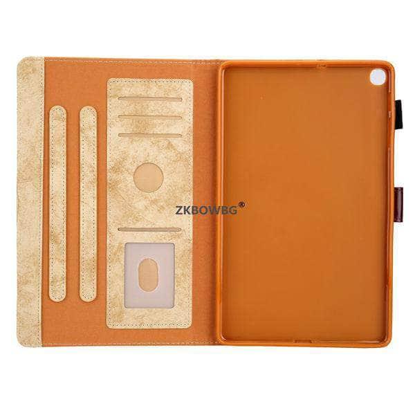 Business PU Leather With Soft TPU Back Case For Samsung Galaxy Tab A 8.0 2019 With S Pen P200 P205