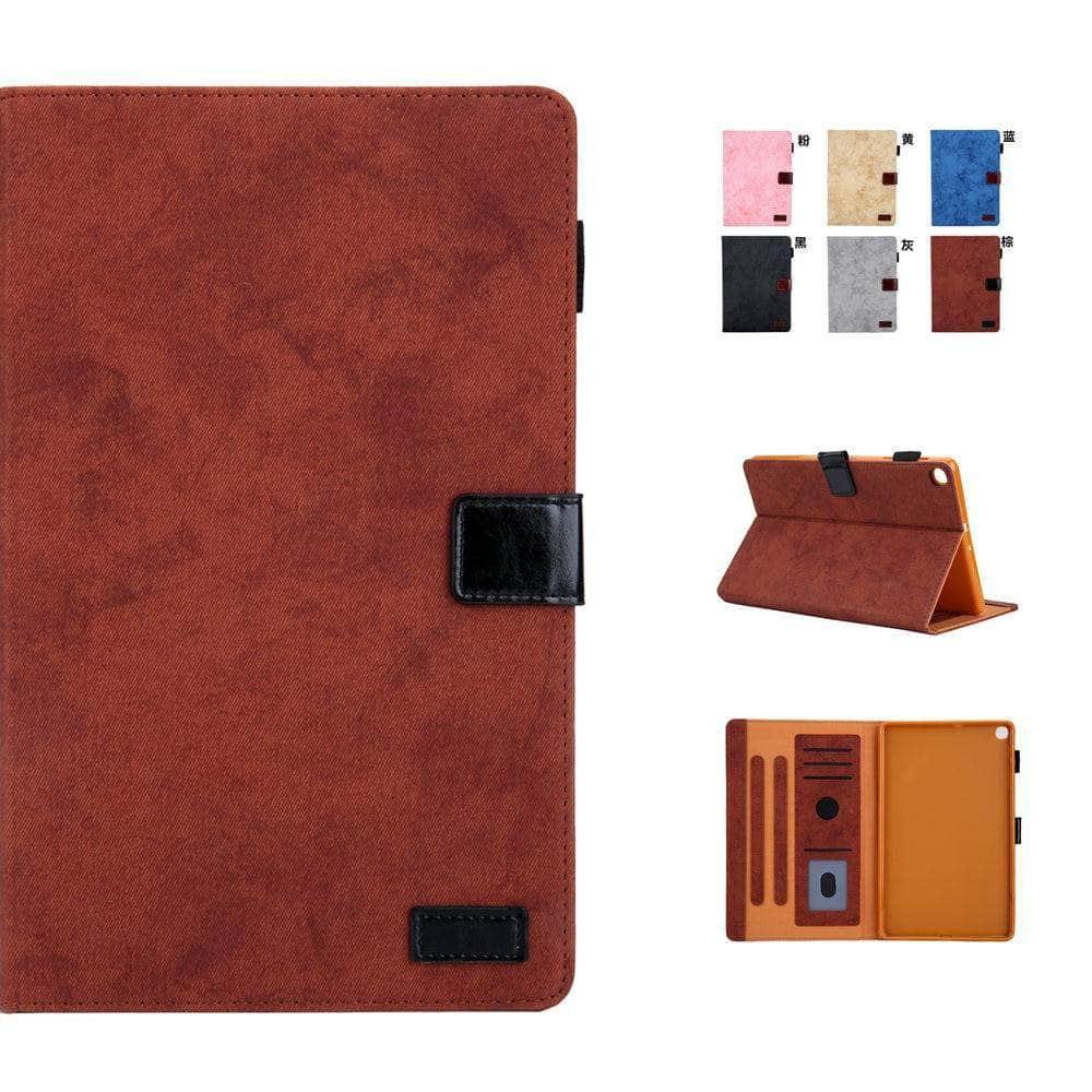 Business PU Leather With Soft TPU Back Case For Samsung Galaxy Tab A 8.0 2019 With S Pen P200 P205