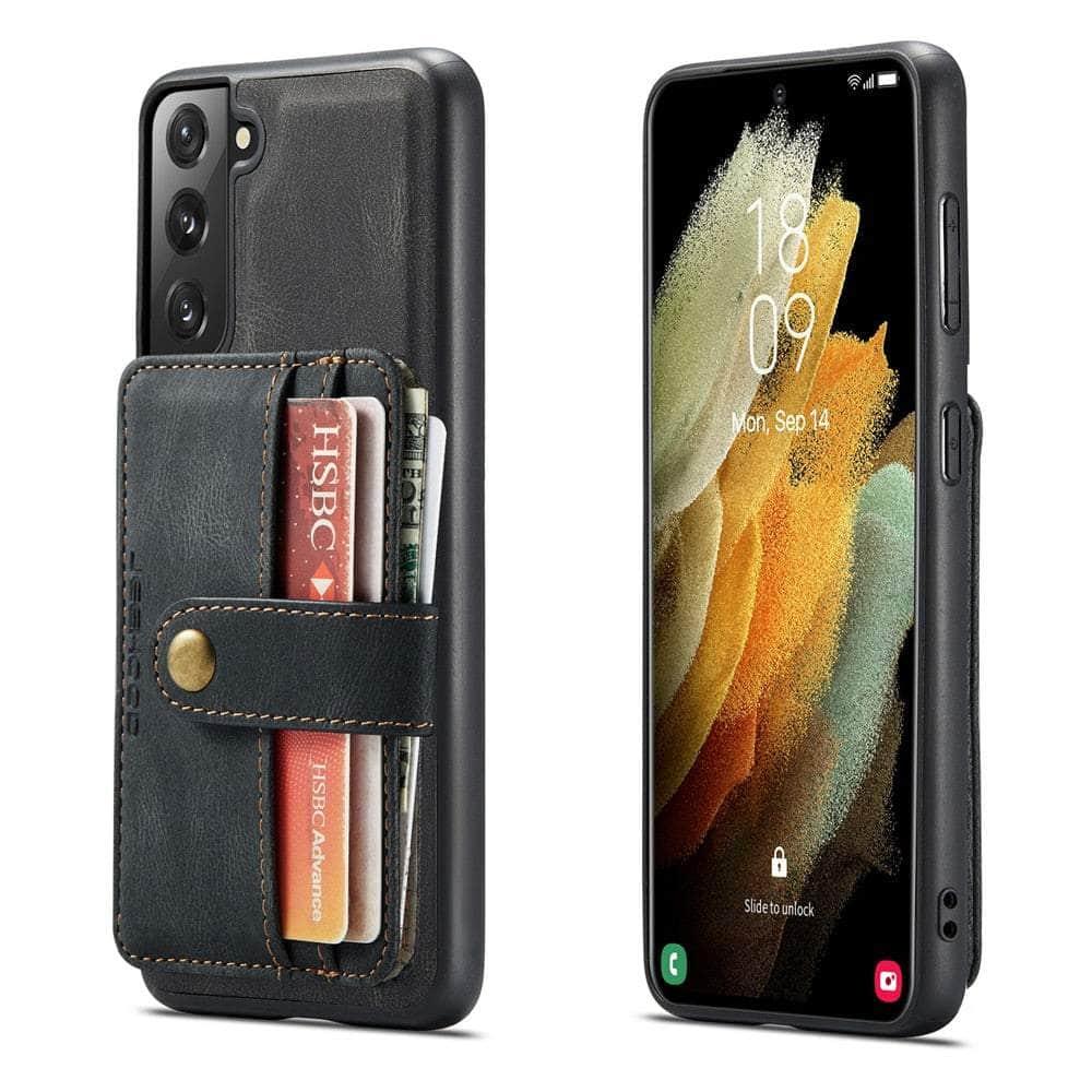 Card Slot Leather Galaxy S22 Plus Case