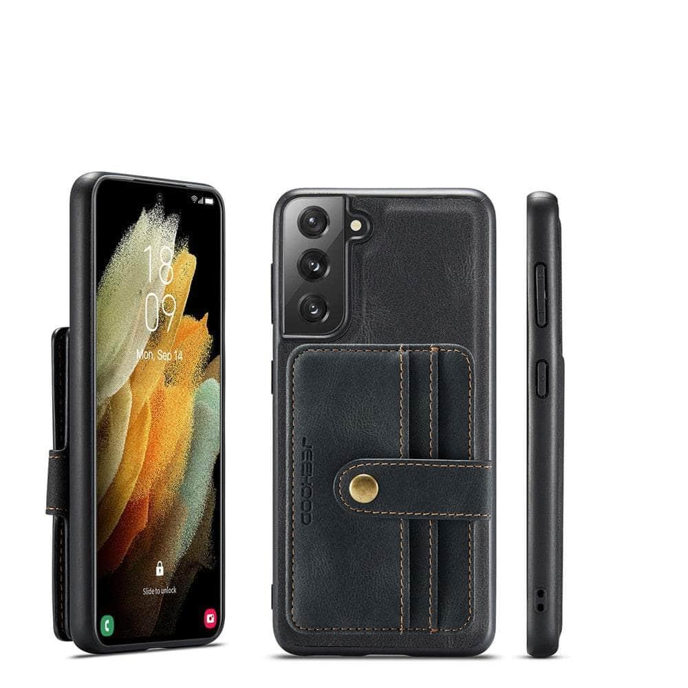Card Slot Leather Galaxy S22 Plus Case