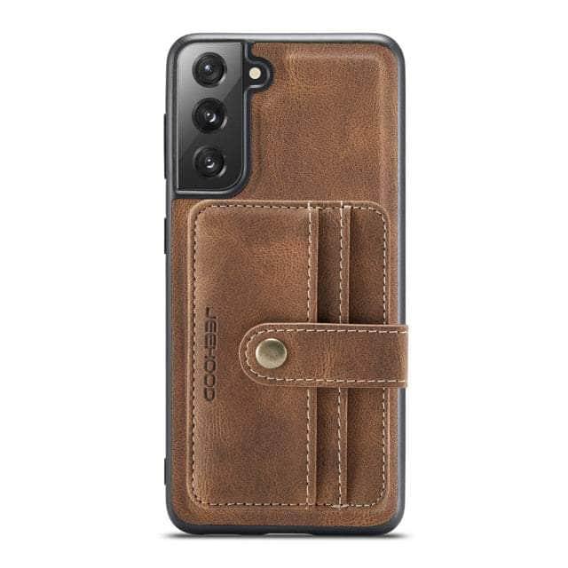 Card Slot Leather Galaxy S22 Ultra Case