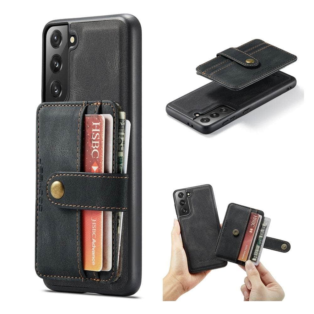 Card Slot Leather Galaxy S22 Ultra Case