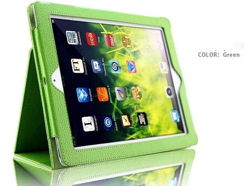 Case Buddy.com.au iPad 9.7 Case & Cover Green iPad 9.7 Leather Look Folio Case iPad 9.7 Leather Look Folio Case