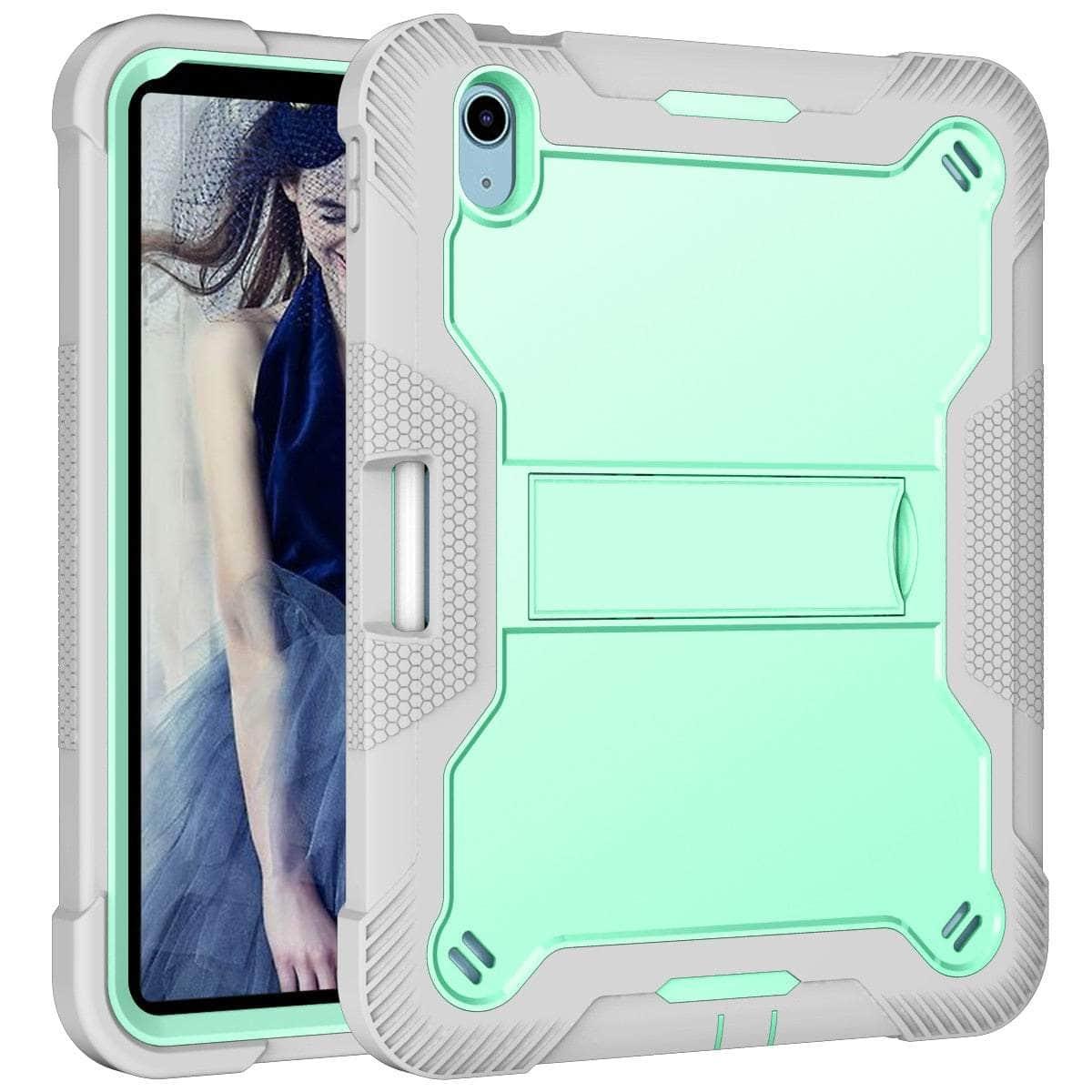 Casebuddy Green 3 Layers Full Body Protective iPad 10 2022 Case