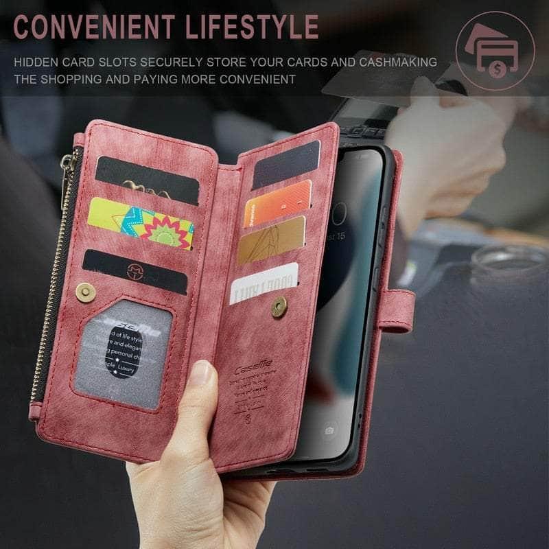 CaseBuddy Australia Casebuddy CaseMe Galaxy S22 Zipper Wallet Leather Case