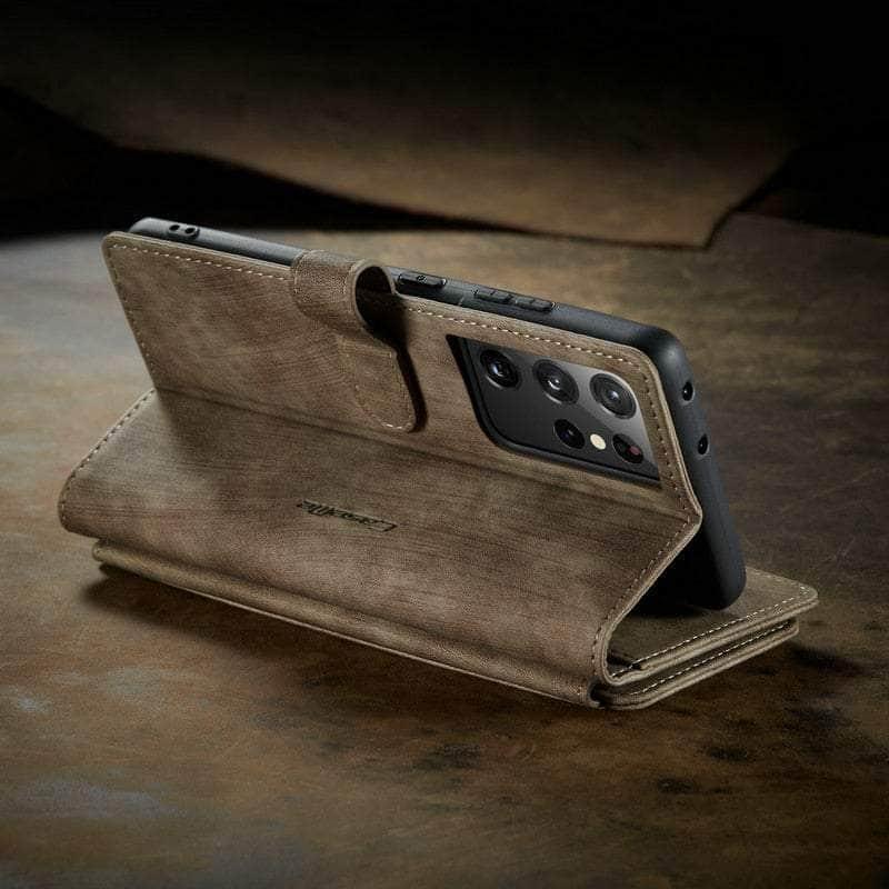 CaseBuddy Australia Casebuddy CaseMe Galaxy S22 Zipper Wallet Leather Case