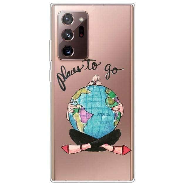 CaseBuddy Australia Casebuddy S21 Clear Transparent Soft TPU Themed Cover