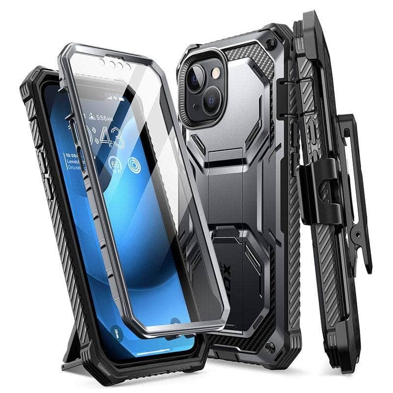 Casebuddy PC + TPU / Black I-BLASON iPhone 14 Armorbox Full-Body Dual Layer Holster