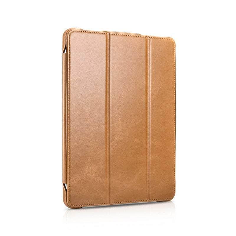 Casebuddy Khaki / iPad Air 5 2022 iCarer iPad Air 5 Vegan Leather Case