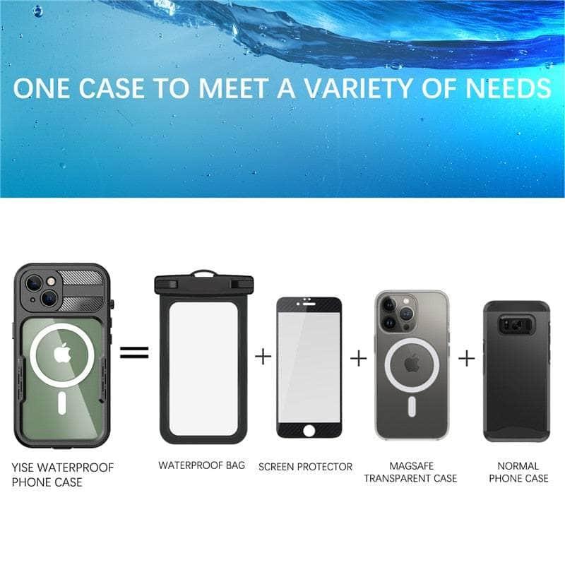 Casebuddy IP68 Waterproof iPhone 14 Diving Wireless Charging Case