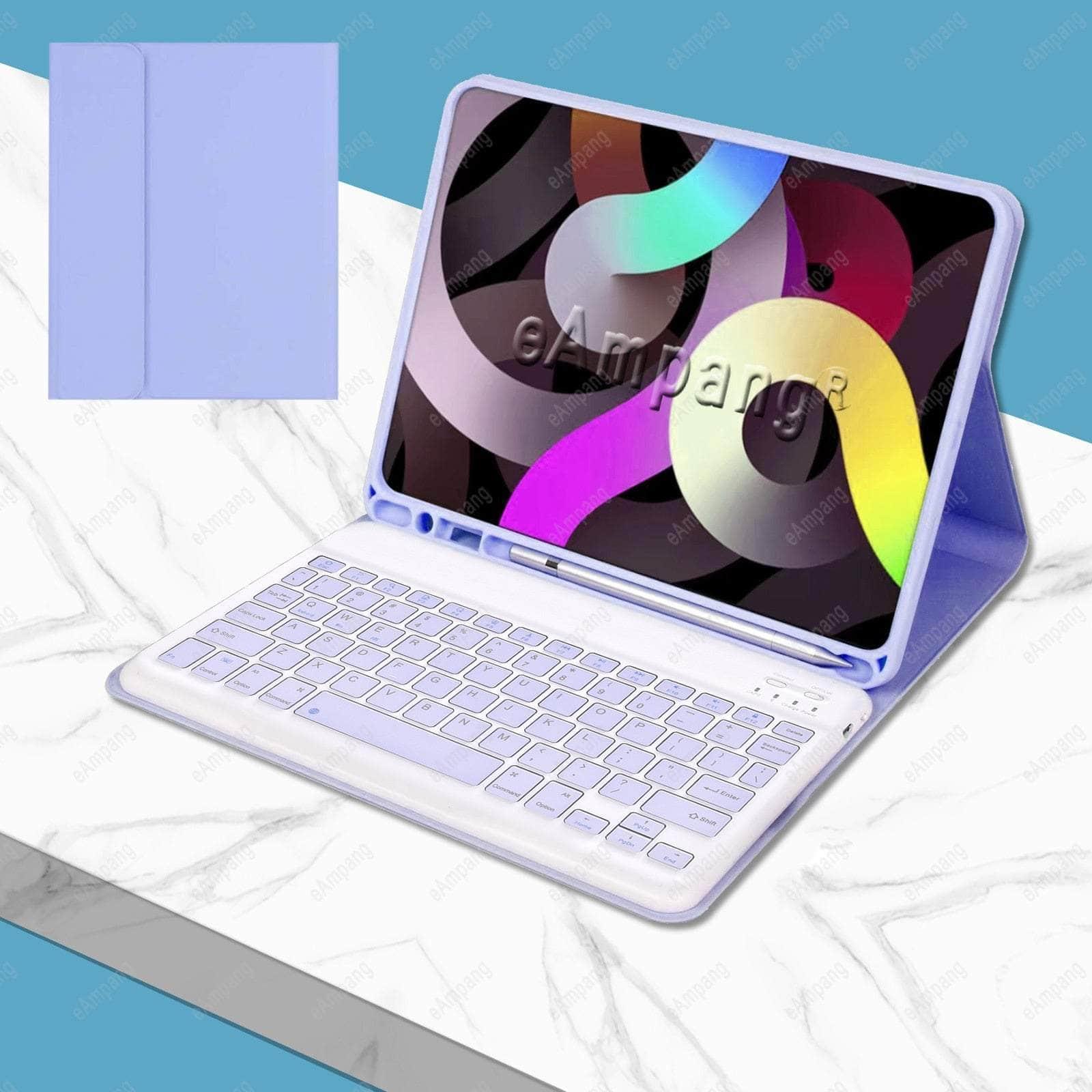Casebuddy Purple / iPad 10th 2022 iPad 10 Keyboard Case