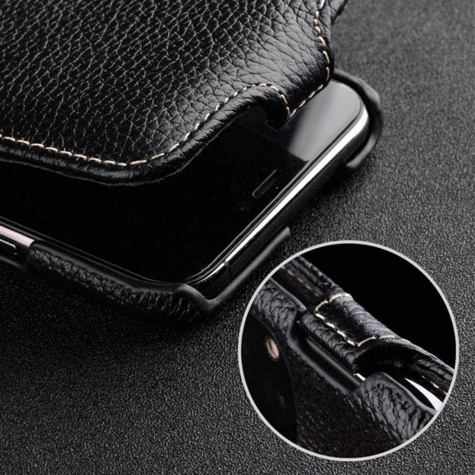 Casebuddy iPhone 14 Pro Max Melkco Vertical Genuine Leather Case