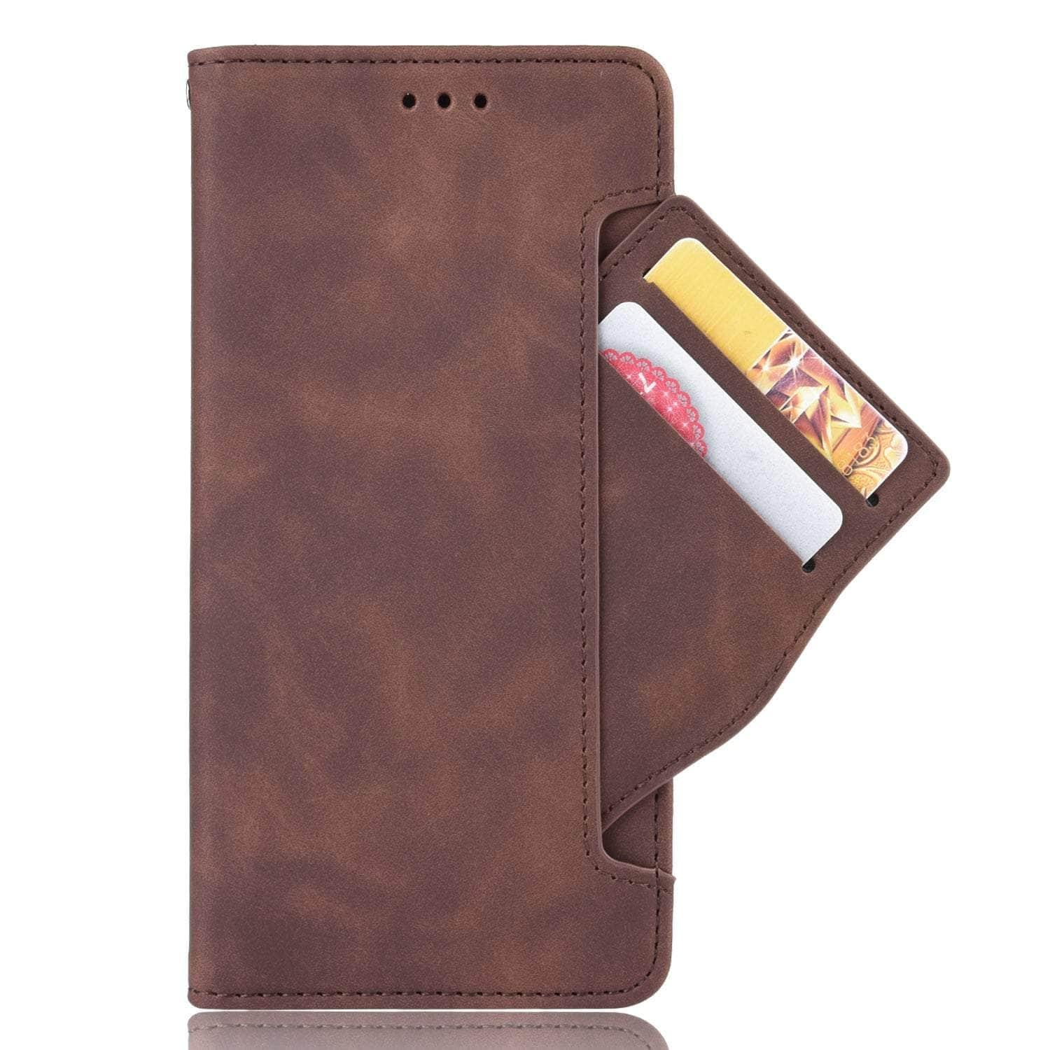Casebuddy Auburn / For Pixel 7 Pixel 7 Leather Card Slot Wallet