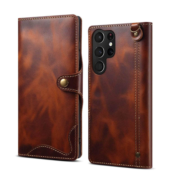 Casebuddy Real Cowhide Leather Galaxy S23 Plus Case