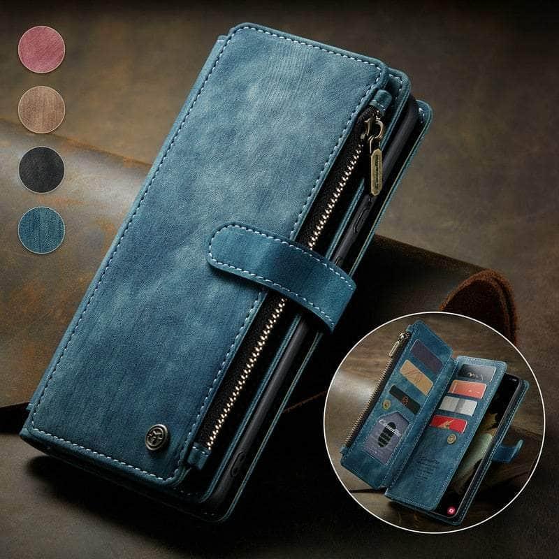 CaseBuddy Australia Casebuddy CaseMe Galaxy S22 Zipper Wallet Leather Case