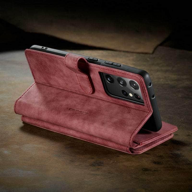 CaseBuddy Australia Casebuddy CaseMe Galaxy S22 Zipper Wallet Leather Case