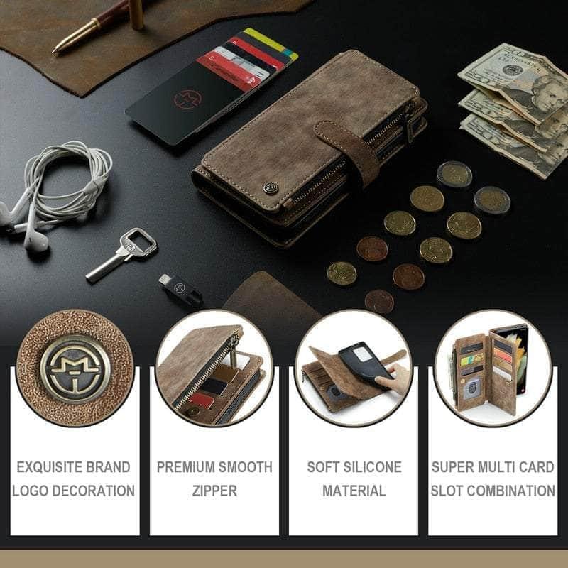 CaseBuddy Australia Casebuddy CaseMe Galaxy S22 Zipper Wallet Leather Case