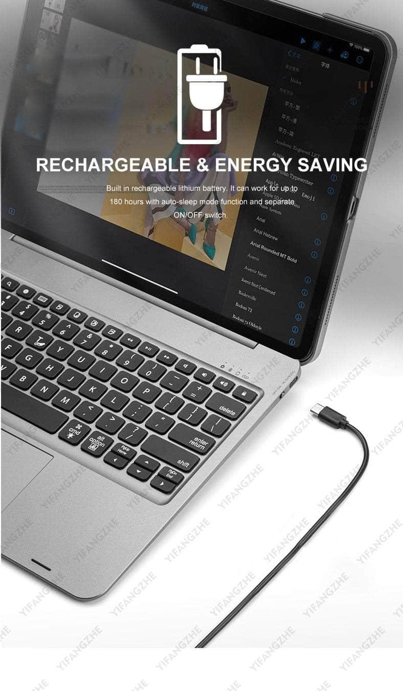 CaseBuddy Australia Casebuddy Clamshell iPad Air 4 Touchpad Detachable Hard Keyboard Case