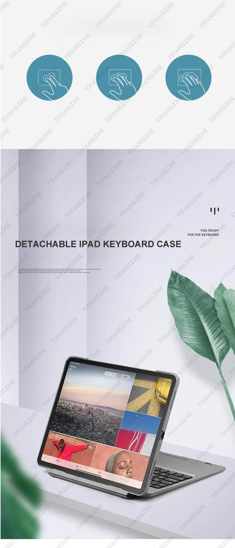CaseBuddy Australia Casebuddy Clamshell iPad Air 4 Touchpad Detachable Hard Keyboard Case