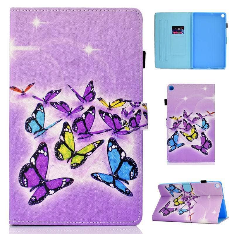 Colourful Pattern Case Galaxy Tab A 10.1 2019 T510 T515 Tablet Stand Shell - CaseBuddy