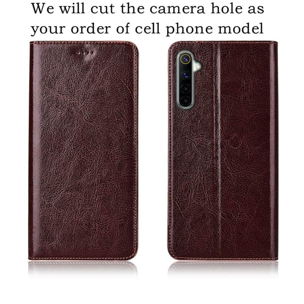 CaseBuddy Australia Casebuddy Crazy Horse Real Leather Magnetic S22 Ultra Case