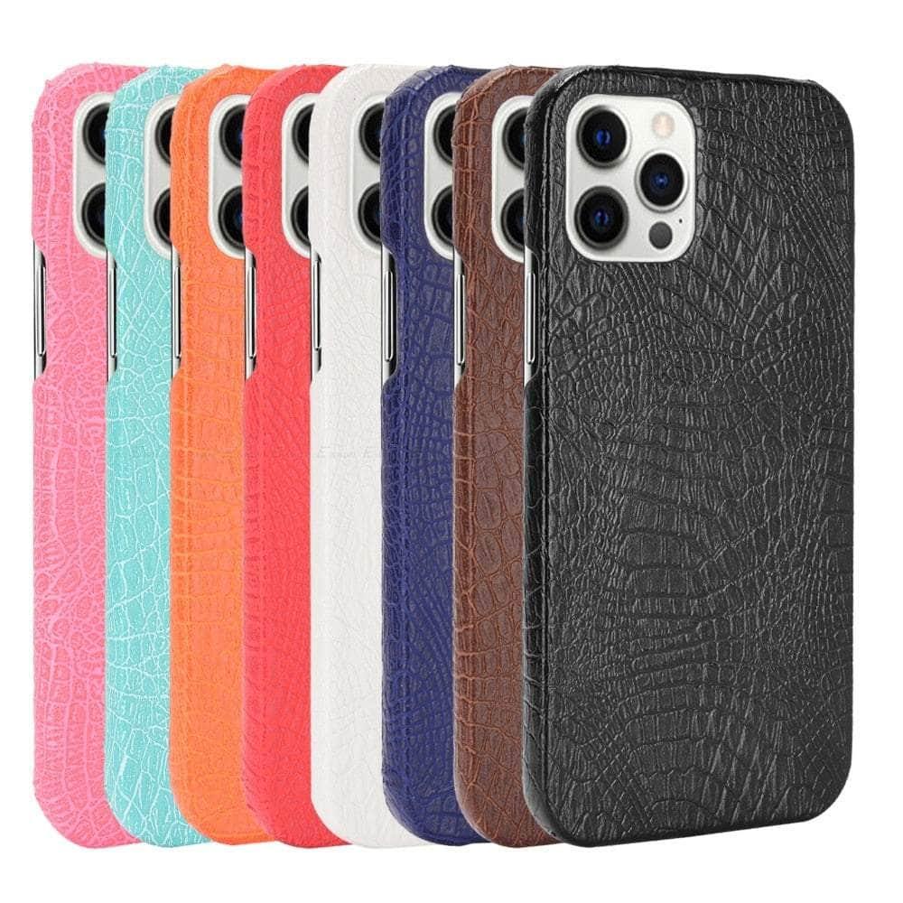 CaseBuddy Australia Casebuddy Crocodile Leather Look iPhone SE 2022 Phone Case