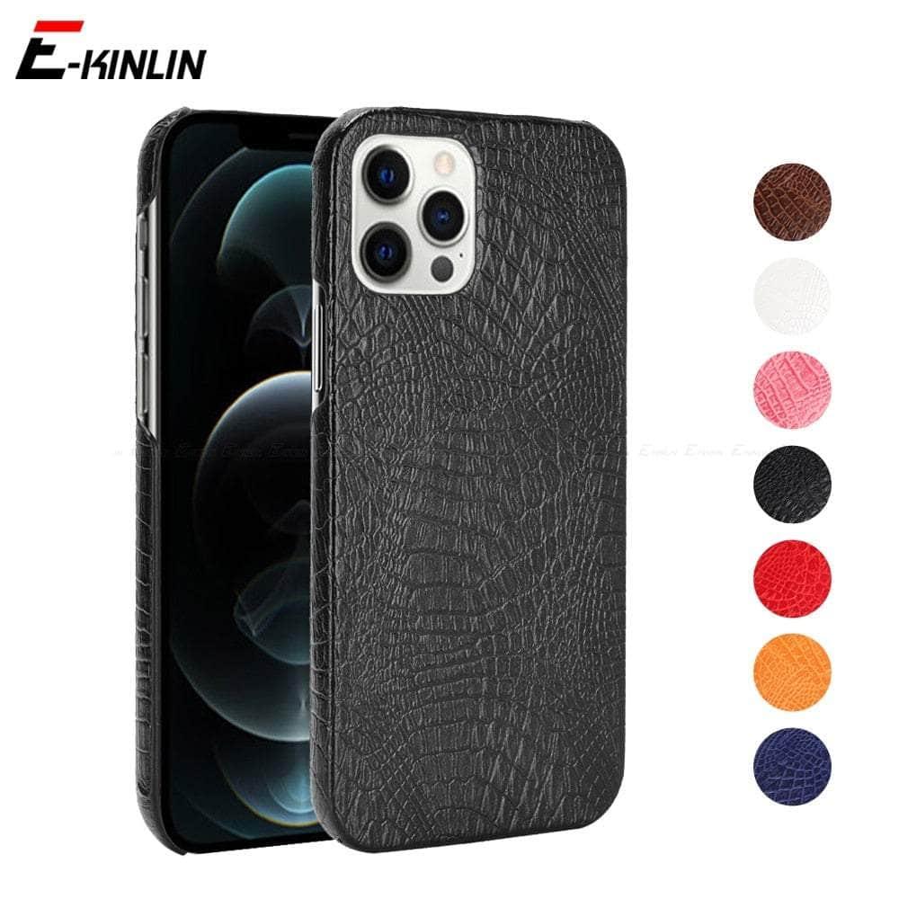 CaseBuddy Australia Casebuddy Crocodile Leather Look iPhone SE 2022 Phone Case