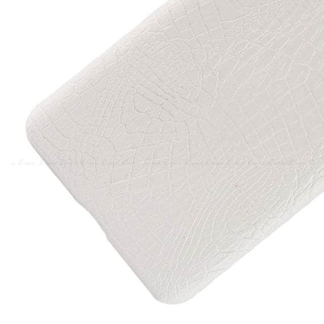 CaseBuddy Australia Casebuddy iPhone SE 2022 / White Crocodile Leather Look iPhone SE 2022 Phone Case