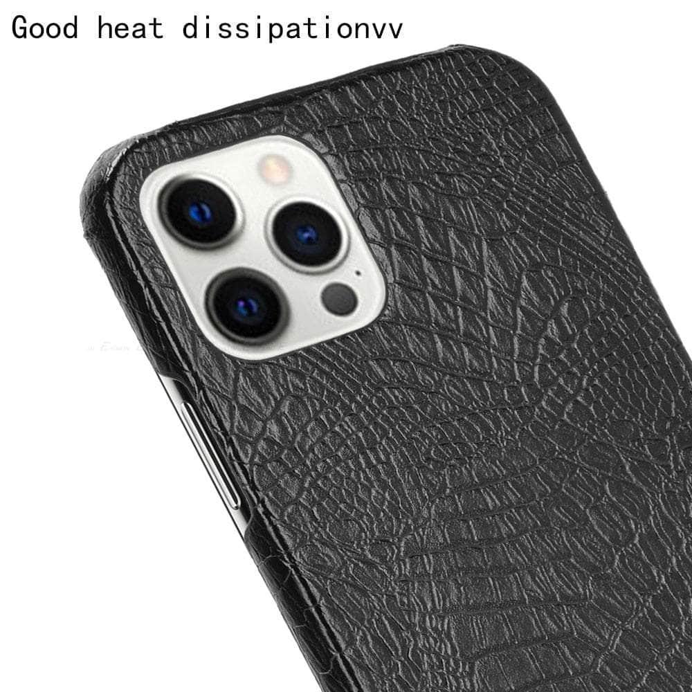 CaseBuddy Australia Casebuddy Crocodile Leather Look iPhone SE 2022 Phone Case