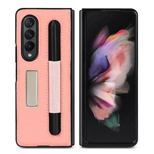 CaseBuddy Australia Casebuddy LZWZPZJBD Pink Deluxe Galaxy Z Fold 3 5G Wallet Fitted Case