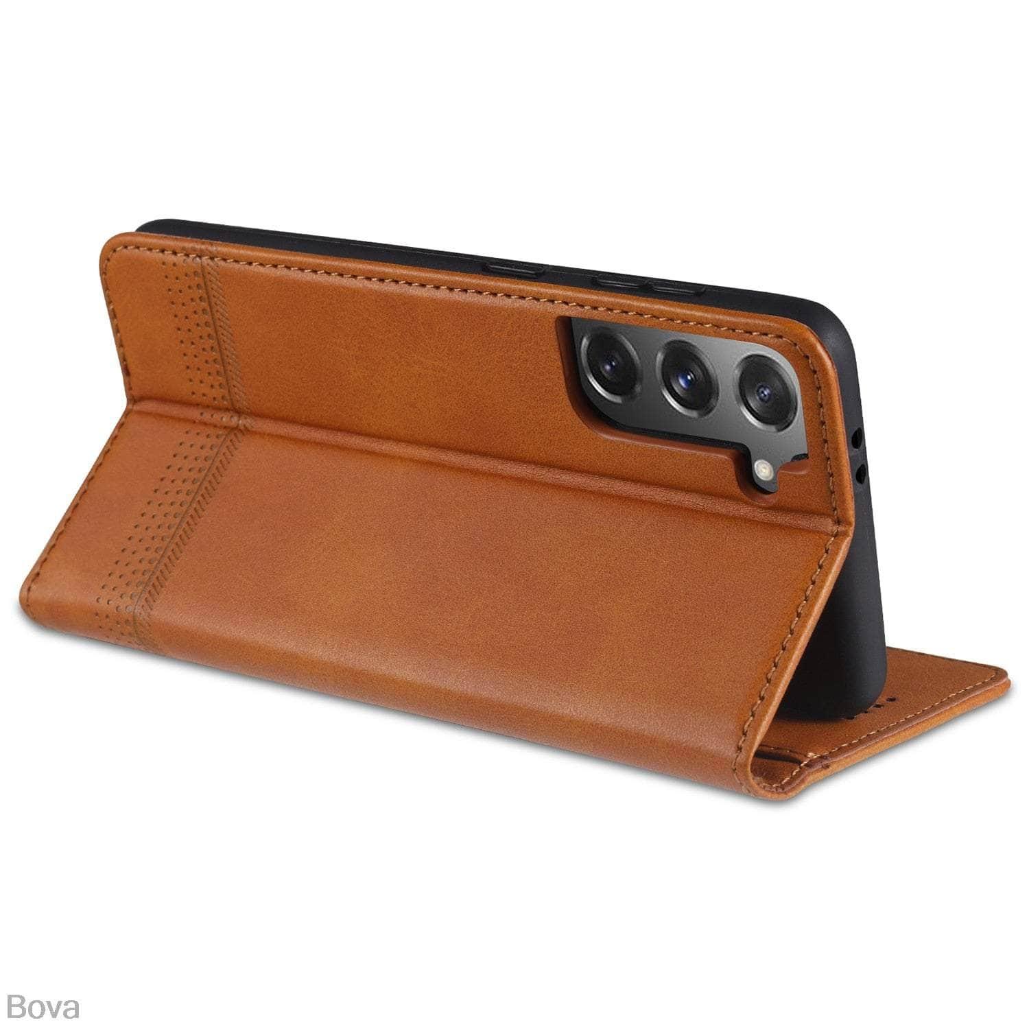 CaseBuddy Australia Casebuddy Deluxe Magnetic Heat Adsorption S22 Leather Case