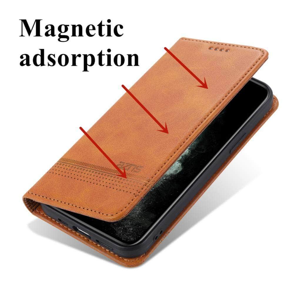 CaseBuddy Australia Casebuddy Deluxe Magnetic Heat Adsorption S22 Leather Case