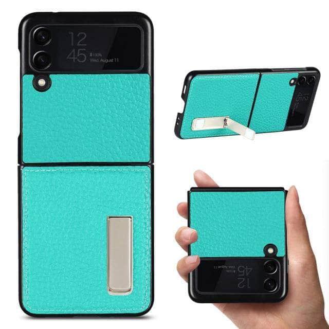 CaseBuddy Australia Casebuddy LZWZPZJ Sea Blue Deluxe Wallet Galaxy Z Flip 3 5G Fitted Case