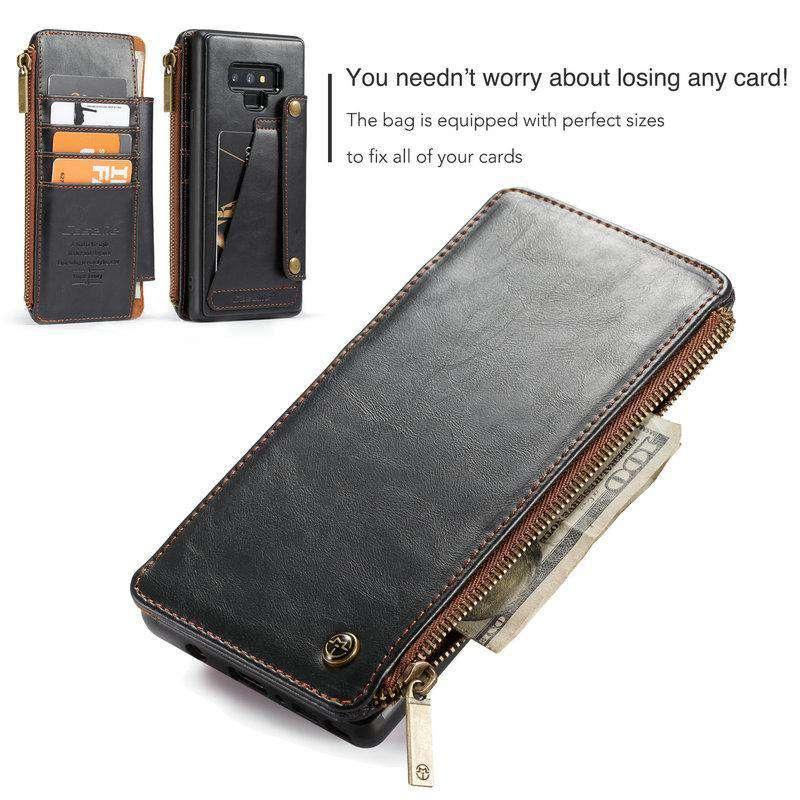 Detachable Leather Look Galaxy Note 9 Slots & Credit Card Cover - CaseBuddy