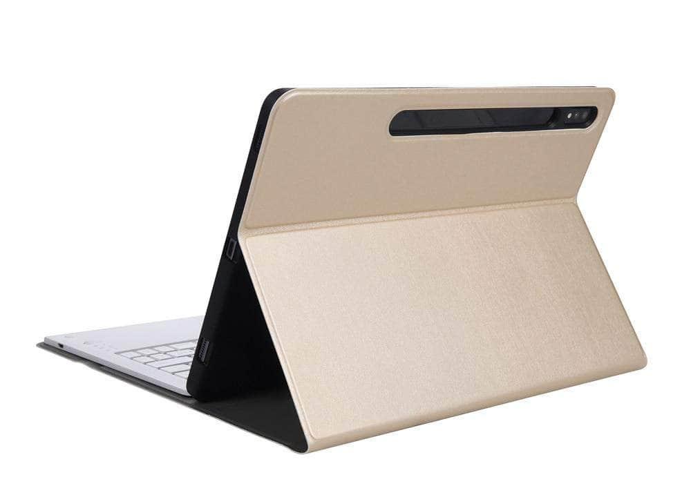 CaseBuddy Australia Casebuddy Detachable Wireless Bluetooth Keyboard Galaxy Tab S7 Lite 12.4 T730 T735 Silicone Case