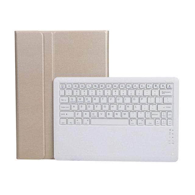 CaseBuddy Australia Casebuddy Gold Detachable Wireless Bluetooth Keyboard Galaxy Tab S7 Lite 12.4 T730 T735 Silicone Case