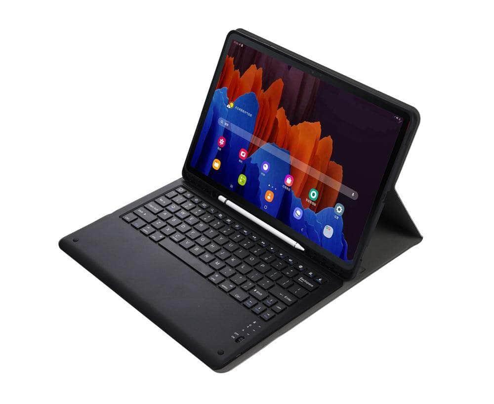 CaseBuddy Australia Casebuddy Detachable Wireless Bluetooth Keyboard Galaxy Tab S7 Lite 12.4 T730 T735 Silicone Case