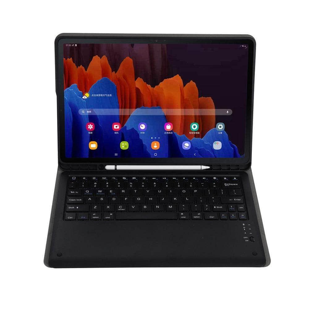 CaseBuddy Australia Casebuddy Detachable Wireless Bluetooth Keyboard Galaxy Tab S7 Lite 12.4 T730 T735 Silicone Case