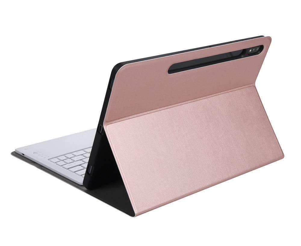 CaseBuddy Australia Casebuddy Detachable Wireless Bluetooth Keyboard Galaxy Tab S7 Lite 12.4 T730 T735 Silicone Case