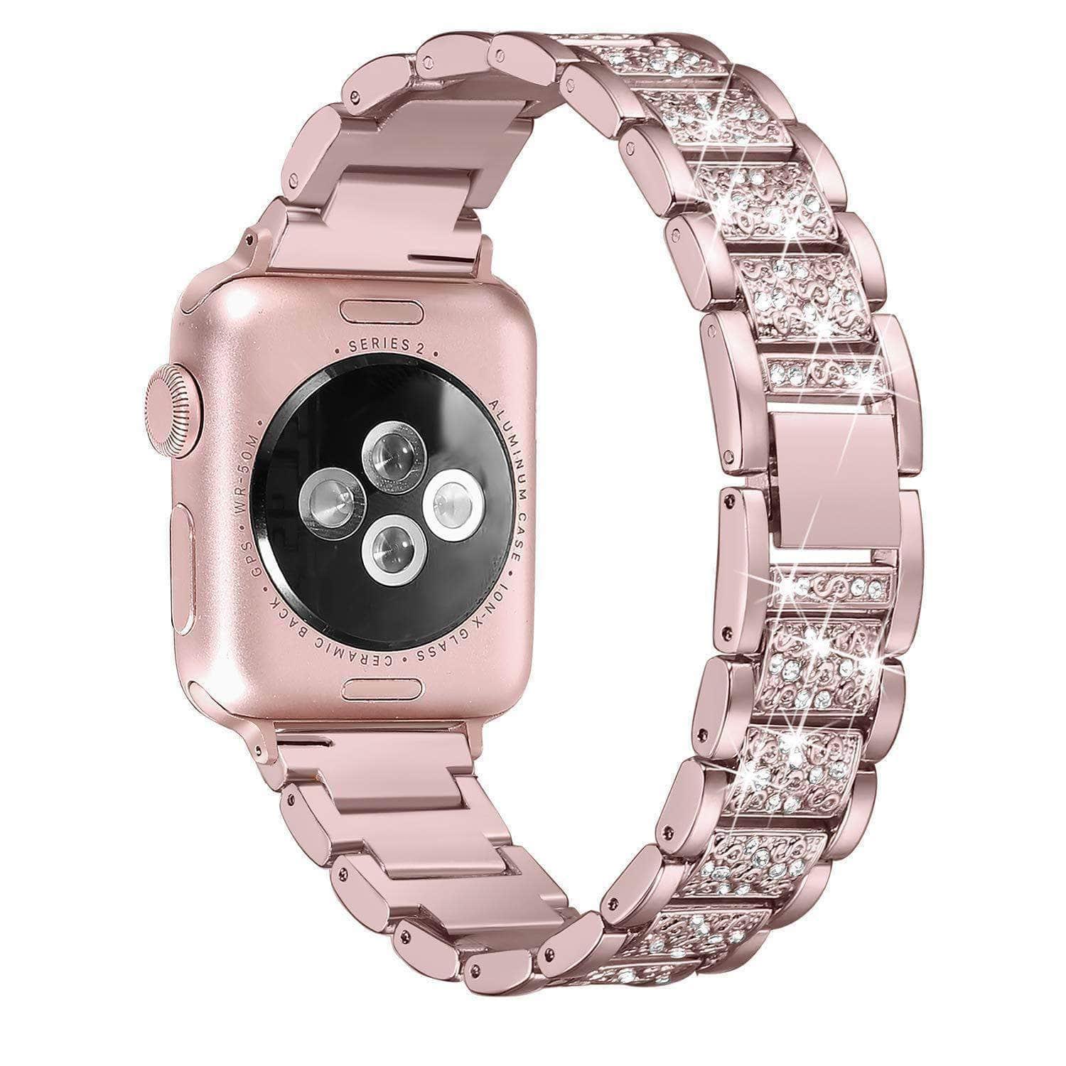 CaseBuddy Australia Casebuddy Diamond Band Apple Watch 6 5 4 3 SE 44/42/40/38 Stainless Steel